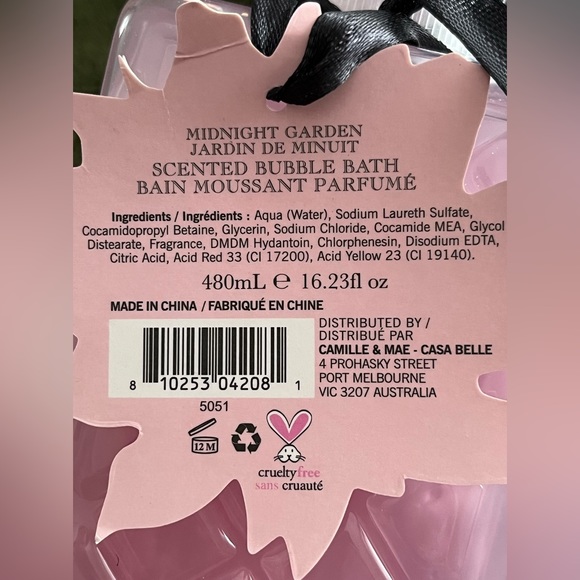 Casa Belle Midnight Garden Scented Bubble Bath - Picture 6 of 6